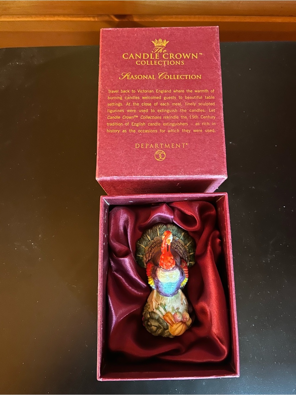 Department 56 Porcelian Turkey 🦃 Figurine / Candle Extinguisher